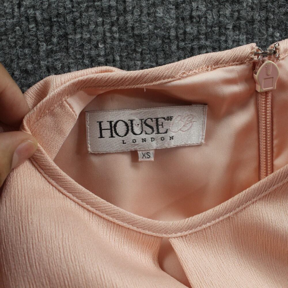 House of CB Blush Pink Long-Sleeve Mini Dress - Picture 10 of 14
